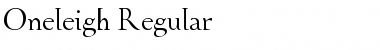 Oneleigh Regular Font