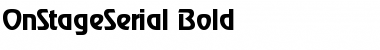 Download OnStageSerial Font Download OnStageSerial Font