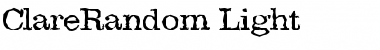 Download ClareRandom-Light Font Download ClareRandom-Light Font