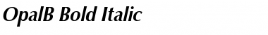 OpalB Bold Italic Font