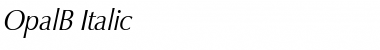 OpalB Italic Font