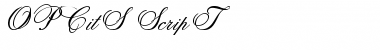OPCitS-ScripT ScripT Font