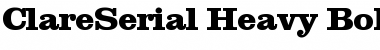 ClareSerial-Heavy Font