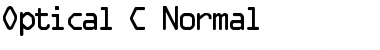 Optical C Normal Font