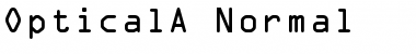 OpticalA Normal Font