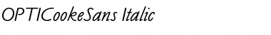 OPTICookeSans Medium Italic Font