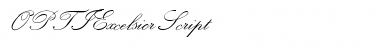 OPTIExcelsiorScript Regular Font