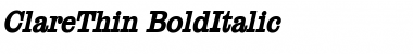 ClareThin Font