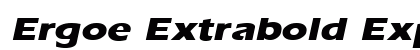 Ergoe Extrabold Expanded Italic