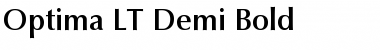 Optima LT DemiBold Font