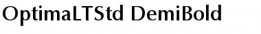 Optima LT Std DemiBold Font