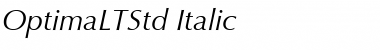 Optima LT Std Font