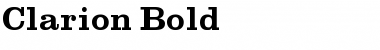 Clarion Bold Font