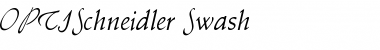 OPTISchneidler-Swash Regular Font