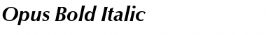 Opus Bold Italic Font