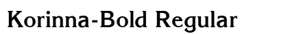 Korinna-Bold Regular preview