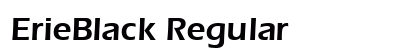 ErieBlack Regular preview