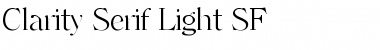 Clarity Serif Light SF Font