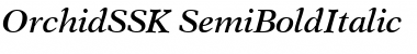 OrchidSSK SemiBoldItalic Font