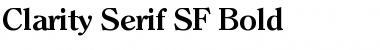 Clarity Serif SF Bold Font Clarity Serif SF Bold Font