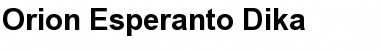 Orion Esperanto Dika Font