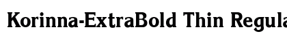 Korinna-ExtraBold Thin Regular preview