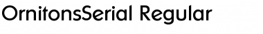 OrnitonsSerial Regular Font
