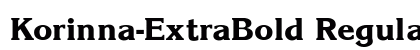 Korinna-ExtraBold Regular preview