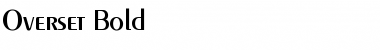 Overset Bold Font