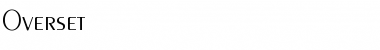 Overset Normal Font Overset Normal Font