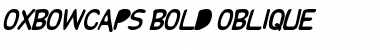 OxbowCaps Bold-Oblique Font
