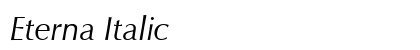 Eterna Italic Preview