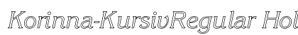 Korinna-KursivRegular Hollow Regular preview