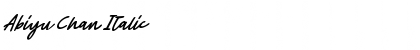 Download Abiyu Chan Italic Font Download Abiyu Chan Italic Font