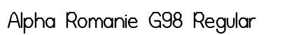 Alpha Romanie G98 Regular
