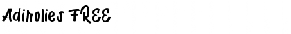 Adirolies FREE Font