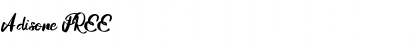 Adisone FREE Font