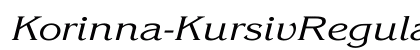 Korinna-KursivRegular Wd Regular preview