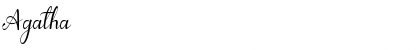 Agatha Regular Font Agatha Regular Font