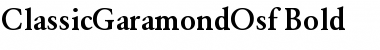 ClassicGaramondOsf Font