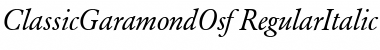 ClassicGaramondOsf Font