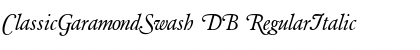 ClassicGaramondSwash DB Font