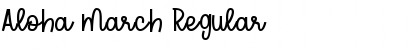 Aloha March Regular Font