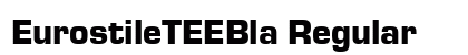 EurostileTEEBla Regular preview