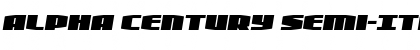 Alpha Century Semi-Italic Font