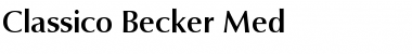 Classico Becker Med Font