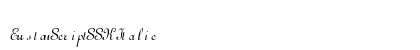 EustonScriptSSK Italic preview