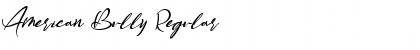 American Bully Font