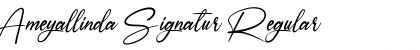 Ameyallinda Signatur Regular Font