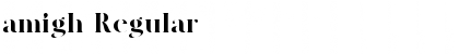 amigh Regular Font amigh Regular Font